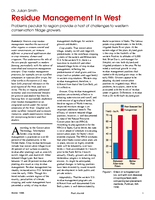 Residue Management In West
