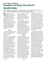 Precision Farming: One Key To Quality Water