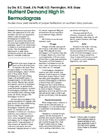 Nutrient Demand High In Bermudagrass