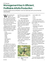 Management Key In Efficient, Profitable Alfalfa Production