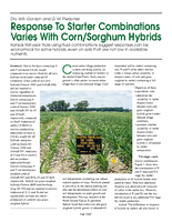 Response To Starter Combinations Varies With Corn/Sorghum Hybrids