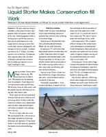 Liquid Starter Makes Conservation-till Work