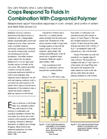 Crops Respond To Fluids In Combination With Carpramid Polymer