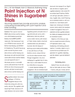 Point Injection of N Shines in Sugarbeet Trials