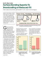 Surface Banding Superior To Broadcasting on Reduced-Till
