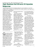 High Residual Soil Mineral-N Impedes Response