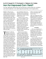 Iron For Improved Corn Yield?