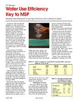Water Use Efficiency Key to MSP