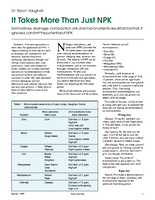 It Takes More Than Just NPK