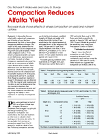 Compaction Reduces Alfalfa Yield