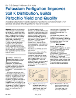Potassium Fertigation Improves Soil K Distribution, Builds Pistachio Yield and Quality