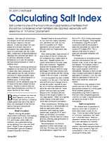 Calculating Salt Index