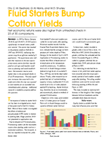 Fluid Starters Bump Cotton Yields