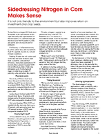 Sidedressing Nitrogen in Corn Makes Sense