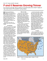 P and K Reserves Growing Thinner