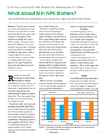 What About N in NPK Starters?