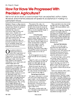 How Far Have We Progressed With Precision Agriculture?
