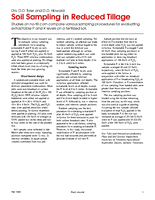 Soil Sampling in Reduced Tillage