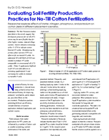 Evaluating Soil Fertility Production Practices for No-Till Cotton Fertilization