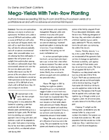 Mega-Yields With Twin-Row Planting