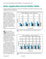 Sulfur Applications Boost Alfalfa Yields