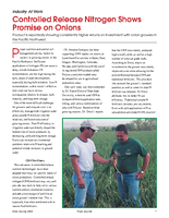 Controlled Release Nitrogen Shows Promise on Onions