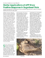 Starter Applications of APP Show Positive Response in Sugarbeet Trials