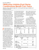 Nitrification Inhibitor/Fluid Starter Combinations Benefit Corn Yields