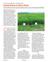 Fluids Shine in Rice Trials