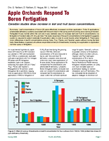 Apple Orchards Respond To Boron Fertigation