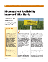 Micronutrient Availability Improved With Fluids