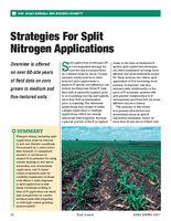 Strategies For Split Nitrogen Applications