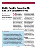 Fluids Excel In Supplying Mn And Zn In Calcareous Soils