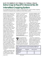 Extra Crop Is Payoff In Dryland No-till Intensified Cropping System