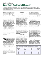 Less Than Optimum N Rates?