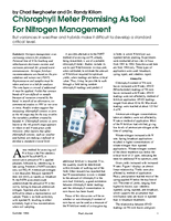 Chlorophyll Meter Promising As Tool For Nitrogen Management