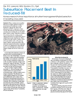 Subsurface Placement Best In Reduced-Till