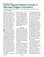 Starters Respond More Favorably in Reduced-Tillage Environments