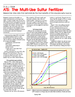 ATS: The Multi-Use Sulfur Fertilizer