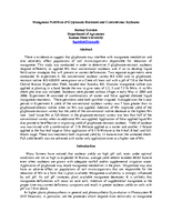 Manganese Nutrition of Glyphosate-Resistant and Conventional Soybeans