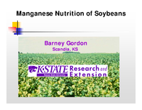 Manganese Nutrition of Soybeans