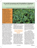 A Look At Increasing Late N Availability In Soybeans