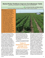 Starter/Foliar Fertilizers Improve Corn/Soybean Yields