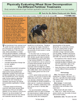 Physically Evaluating Wheat Straw Decomposition Via Different Fertilizer Treatments