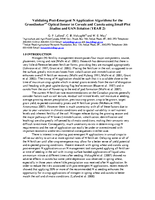 Validating Post-Emergent N Application Algorithms for the GreenSeeker Optical Sensor in Cereals and Canola using Small Plot Studies and UAN Solution (YEAR 2)