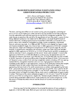 Fluid Fertilizer’s Role in Sustaining Soils Used for Bio-Fuels Production