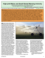 High-yield Maize and Small Global Warming Intensity