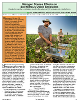 Nitrogen Source Effects on Soil Nitrous Oxide Emissions