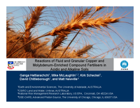 Reactions of Fluid and Granular Copper and Molybdenum-Enriched Compound Fertilisers in Acidic and Alkaline Soils