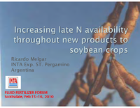 Increasing Late Season N Availability for Soybeans
